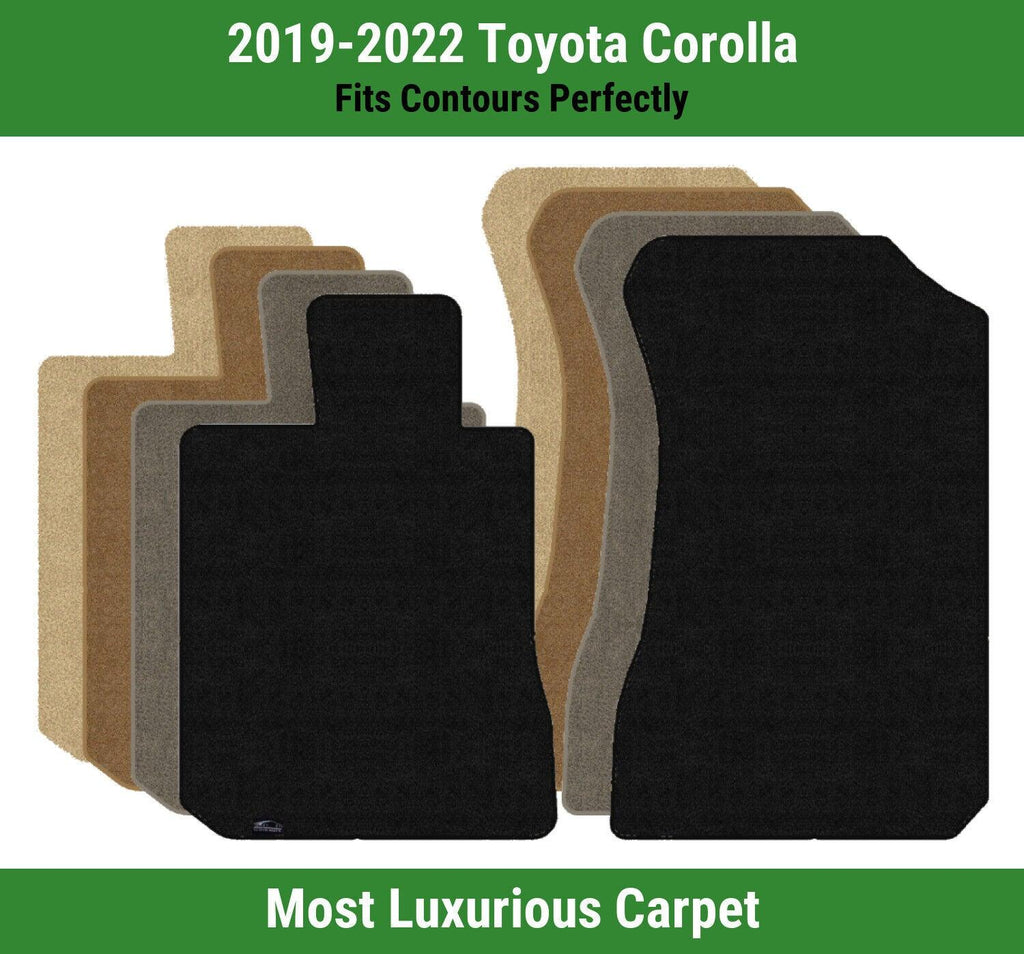 Lloyd Luxe Front Row Carpet Mats for 2019-2022 Toyota Corolla