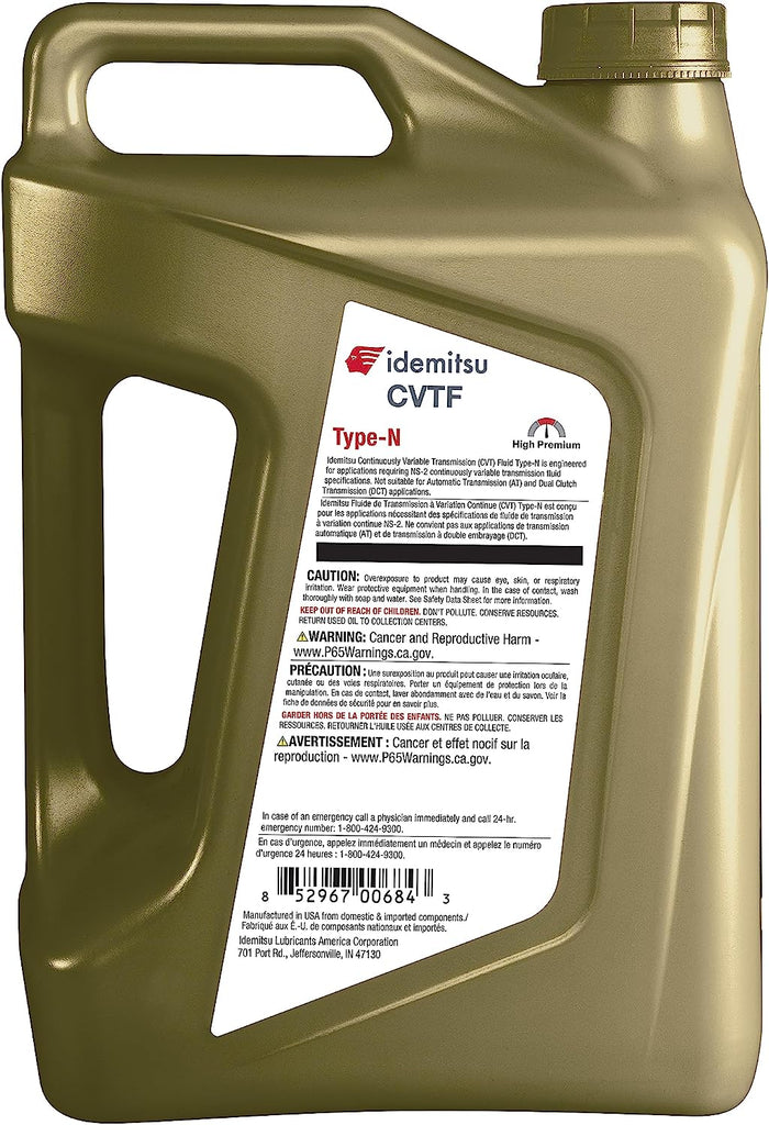 CVT Type N (NS-2) Transmission Fluid for Nissan - 5QT