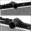 OEM-RA-2058 OE Style Bolt-On Aluminum Core Radiator Replacement Compatible with 95-00 Lexus LS400 AT, 28-1/4" W X 15-11/16" H X 5/8" D, 1-1/2" Inlet, 1-1/2" Outlet