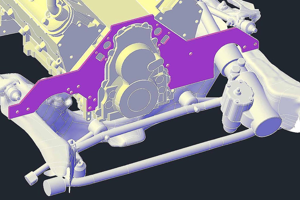 LS Front Engine Plate for 1978-88 G-Body Motor Mount LS1 LS3 LSX Aluminum Swap Mount Pre Cut 551816-GBDY