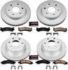 CRK2015 Coated Brake Rotor & Ceramic Brake Pads- Front & Rear