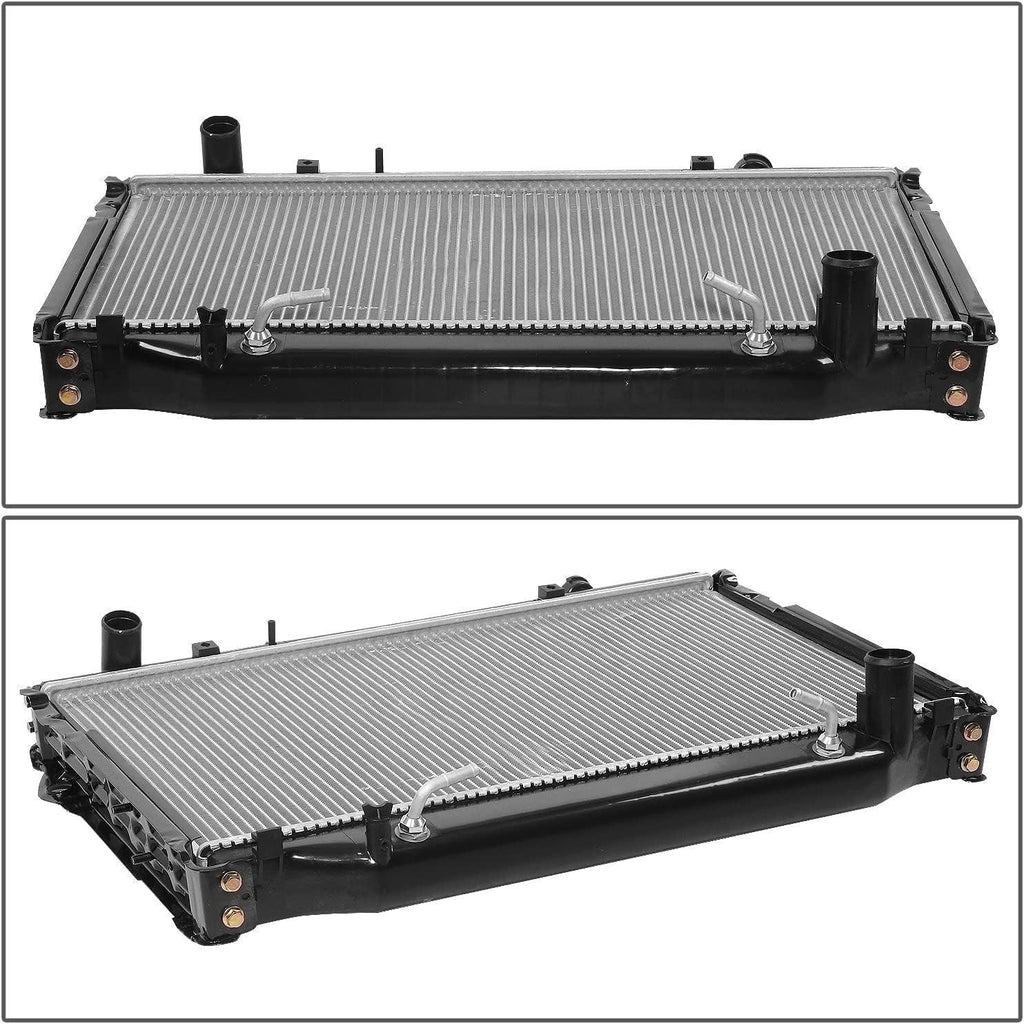 OEM-RA-1918 2-Row OE Style Aluminum Core Radiator Compatible with 96-97 Lexus LX450 / 93-97 Land Cruiser AT, 27-7/8" W X 16-3/4" H X 1-7/8" D, 1-1/2" Inlet / 1-5/8" Outlet