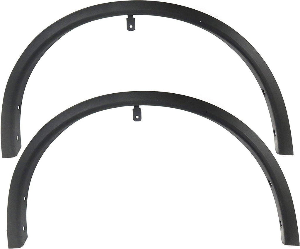 Evan-Fischer Front Fender Trim Set of 2 Compatible with 2014-2020 Nissan Rogue Driver and Passenger Side
