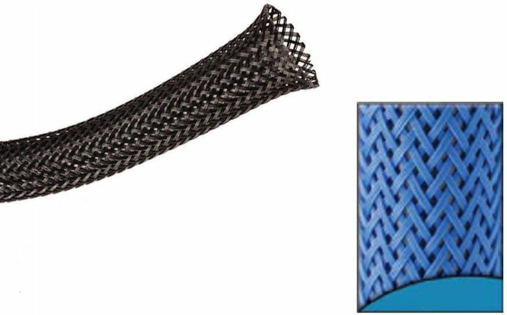 13607 Wire Loom, 1" Tube, 50' Length, Neon Blue