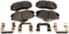 GM Genuine Parts 171-1075 Front Disc Brake Pad Set with Clips and Shims