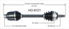 HO-8121 CV Axle Shaft