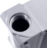 MMOC-SSO-10SL Universal Heavy-Duty Bar-And-Plate Oil Cooler, 10" Core, Same-Side Outlets, Silver