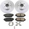 CRK6974 Coated Brake Rotor and Ceramic Brake Pads- Front