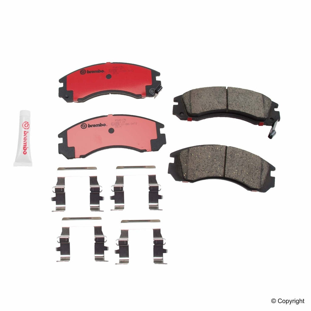 Front Disc Brake Pad Set for Lancer, Diamante, Montero Sport+More (P54017N)