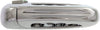 Rear Exterior Door Handle Compatible with 2002-2008 Dodge Ram 1500 and 2003-2009 Dodge Ram 2500 / Ram 3500 Chrome,With Slash Design Lever, Set of 2, Driver and Passenger Side