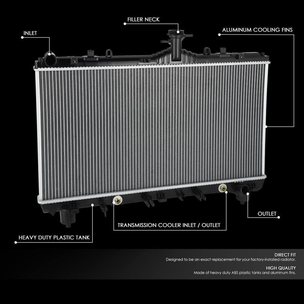 OEM-RA-13341 OE Style 1-Row Aluminum Cooling Radiator Compatible with 2012-2015 Camaro 3.6L AT