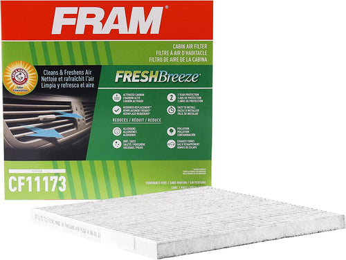 Fresh Breeze Cabin Air Filter with Arm & Hammer Baking Soda, CF11173 for Nissan Vehicles