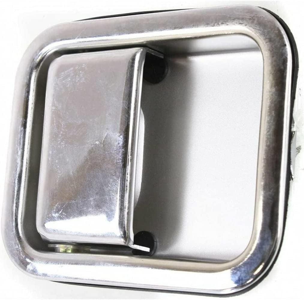Compatible with Jeep Wrangler YJ Exterior Door Handle 1987-1995 Driver Side | Front | Chrome | Trim: All Submodels | CH1311167 | J5758172-PFM