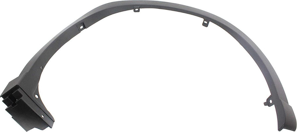 Evan-Fischer Front Fender Trim Compatible with 2013-2016 Mazda CX-5 Black Plastic Passenger Side