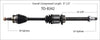 TO-8342 CV Axle, 1 Pack