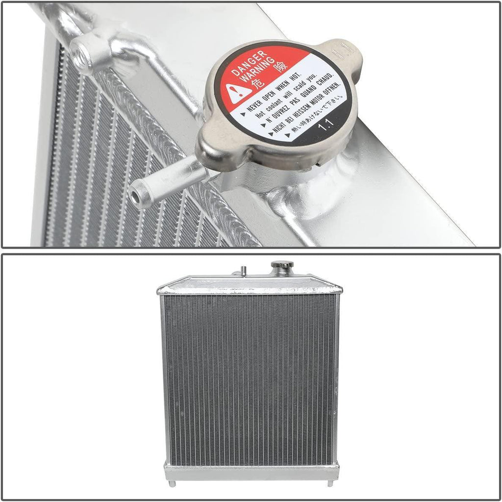 RA-HC92-32-1 1-Row Aluminum Core Radiator Compatible with 92-00 Honda Civic/Del Sol MT