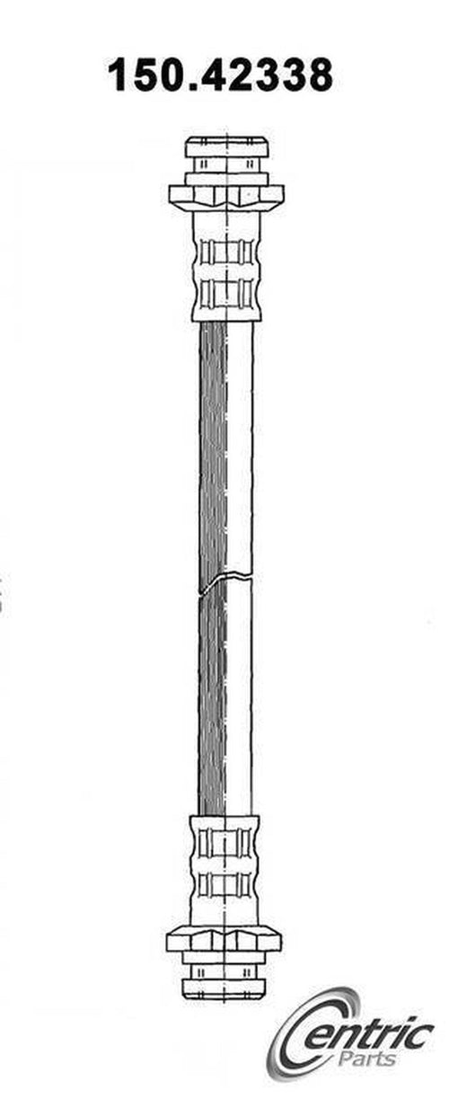 Centric Brake Hydraulic Hose for 1989-1996 300ZX 150.42338