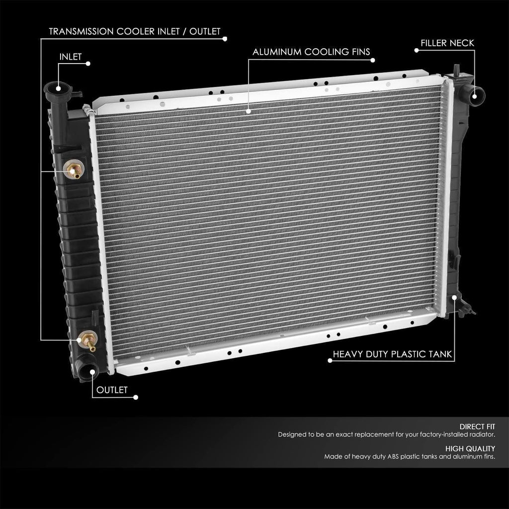 OEM-RA-1924 OE Style 1-Row Aluminum Cooling Radiator Compatible with 96-98 Villager/Quest