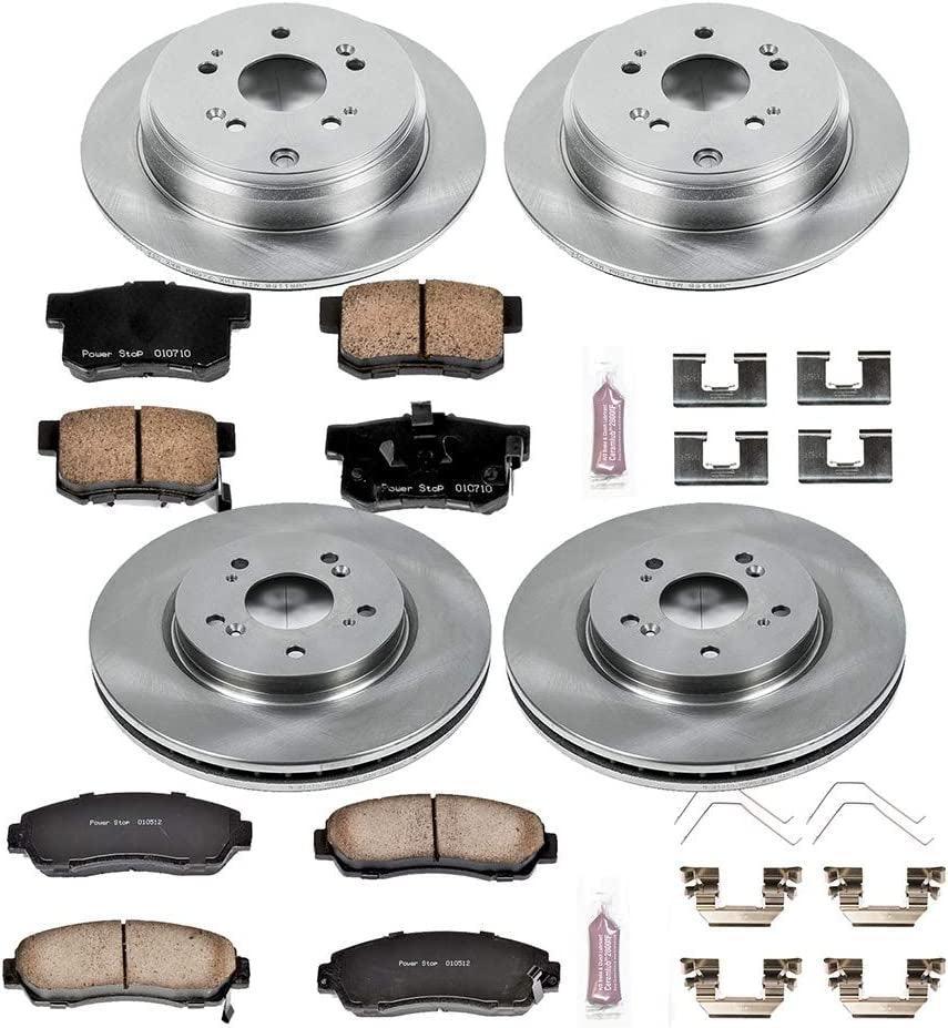 KOE6305 Autospecialty Front and Rear Replacement Brake Kit-Oe Brake Rotors & Ceramic Brake Pads