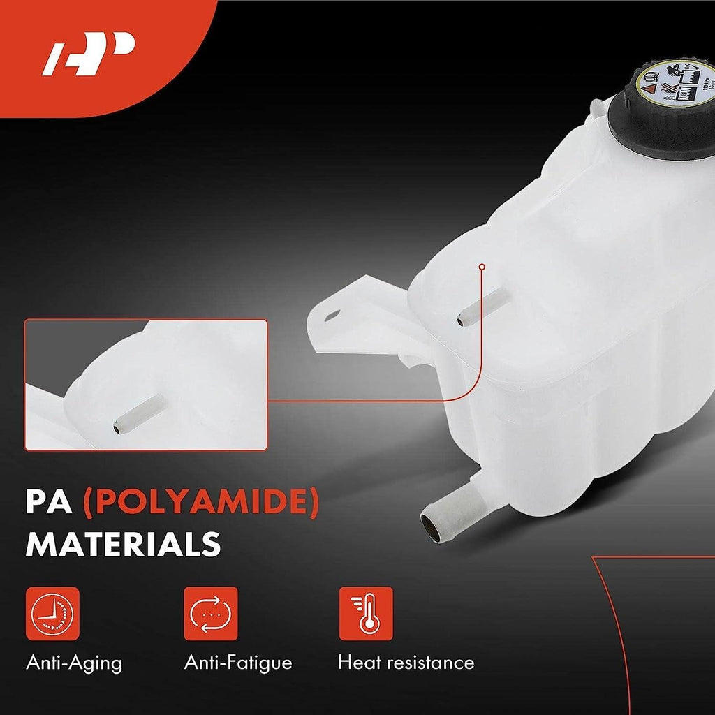 A-Premium Engine Coolant Overflow Recovery Reservoir Tank [W/Cap] Compatible with Ford Taurus 2000-2007, Mercury Sable 2000-2005, V6 3.0L, Replace # SK603203