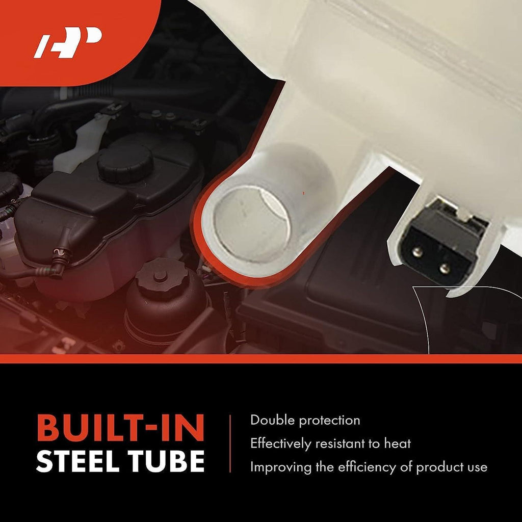 A-Premium Engine Coolant Overflow Recovery Reservoir Tank [W/Cap] Compatible with Volvo VN VN42T 1998-1999, VN VN64T 1998-1999, VNL Base 2000-2003, VNM Base 2000-2003, Replace # 1674916