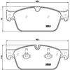 Brembo Front Disc Brake Pad Set for Mercedes-Benz (P50102)