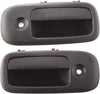 Front Exterior Door Handle Compatible with 2003-2009 Chevrolet Express 1500 / Express 2500 / Express 3500 Textured Black, Set of 2, Driver and Passenger Side