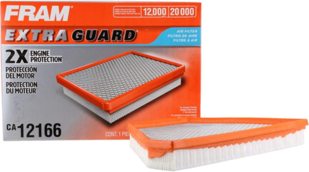 Extra Guard CA12166 Replacement Engine Air Filter for Select Cadillac, Chevrolet and GMC Models, Provides up to 12 Months or 12,000 Miles Filter Protection
