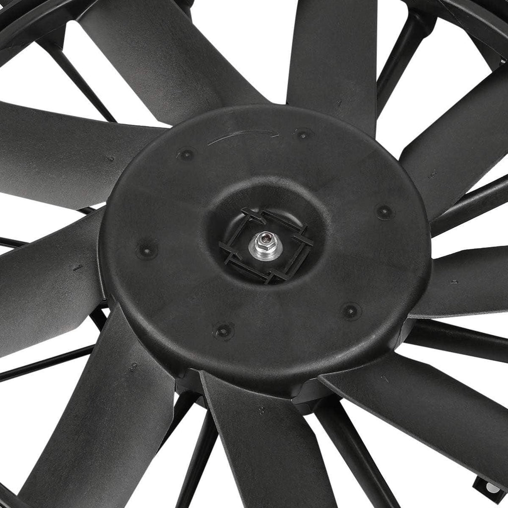 OEM-RF-0084 Factory Style Radiator Cooling Fan Assembly Cooling Efficiency Improved Direct Replacement [Compatible with 07-11 Dodge Nitro] Black