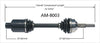 AM-8003 CV Axle Shaft