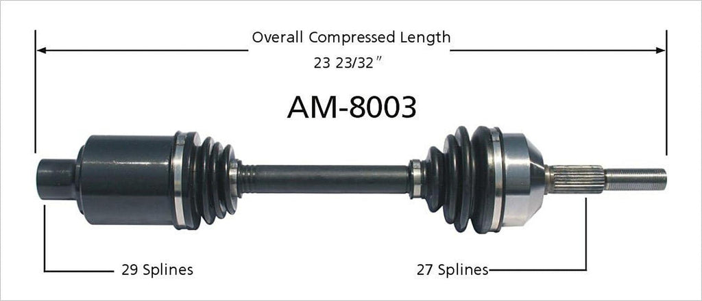 AM-8003 CV Axle Shaft