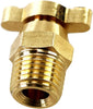 1PC Universal Radiator Style Thread NPT 1/4" Brass Petcock Drain Plug