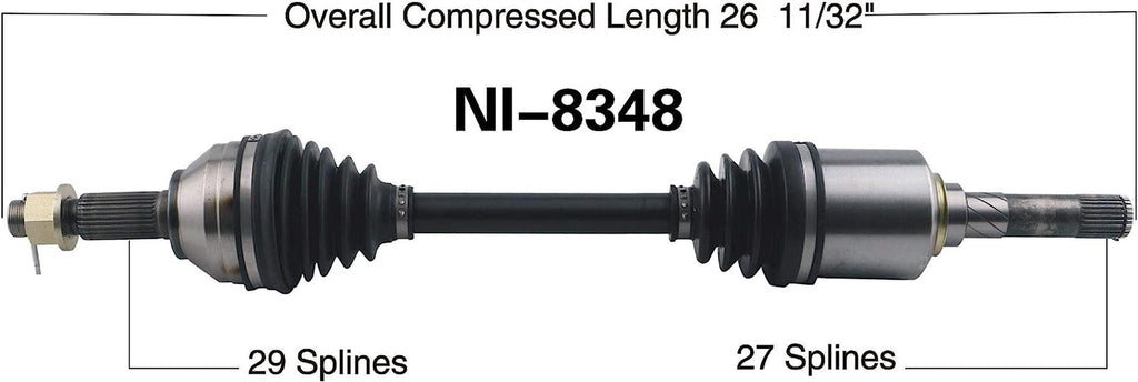 NI-8348 CV Axle