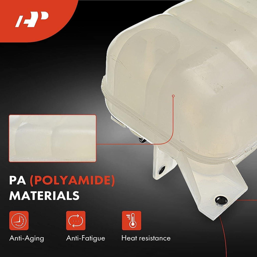 A-Premium Engine Coolant Overflow Recovery Reservoir Tank [W/Cap] Compatible with Volvo VN VN42T 1998-1999, VN VN64T 1998-1999, VNL Base 2000-2003, VNM Base 2000-2003, Replace # 1674916
