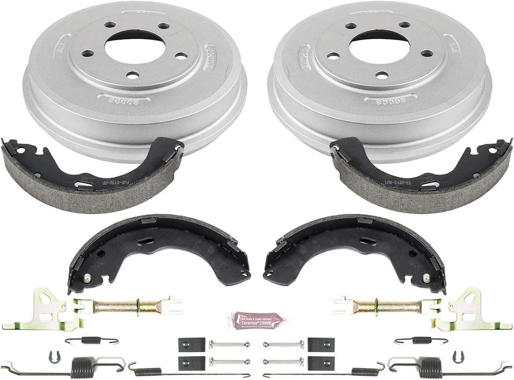 KOE15371DK Autospecialty Rear Replacement Brake Kit-Oe Brake Drums & Ceramic Brake Pads