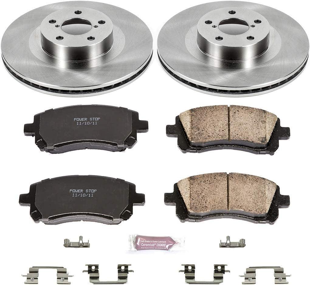 KOE2369 Autospecialty Front Replacement Brake Kit-Oe Brake Rotors & Ceramic Brake Pads