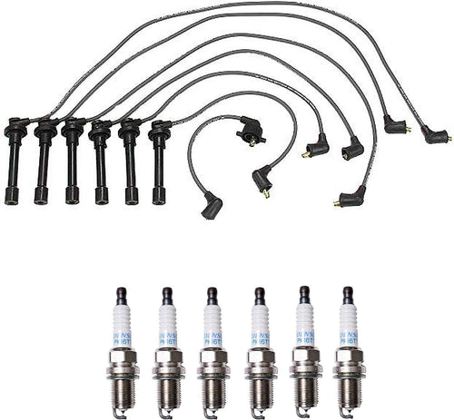 Denso Wire Set 7Mm & 6 Platinum TT Spark Plugs .040 Kit for Honda Acura 3.0L V6