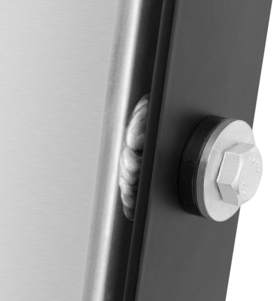 MMRAD-MUS-97BA Bracketed Aluminum Radiator Compatible with Ford Mustang Automatic 1997-2004 Silver