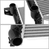 OEM-RA-1557 OE Style 1-Row Aluminum Core Radiator Compatible with 93-99 Golf/Jetta, 24-5/8" W X 14-7/8" H X 1-5/16" D,1-1/4" Inlet / 1-1/4" Outlet