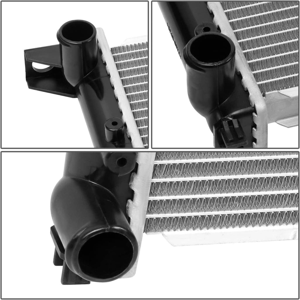 OEM-RA-1557 OE Style 1-Row Aluminum Core Radiator Compatible with 93-99 Golf/Jetta, 24-5/8" W X 14-7/8" H X 1-5/16" D,1-1/4" Inlet / 1-1/4" Outlet
