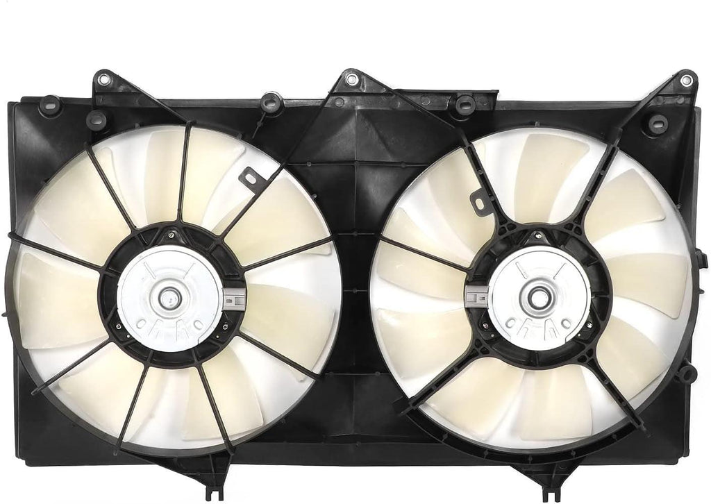 OEM-RF-1082 Factory Style Dual Radiator Cooling Fan Assembly Compatible with 02-03 ES300 / 04-08 Solara V6