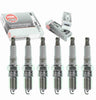 6 Pc NGK V-Power Spark Plugs Compatible with Lincoln Zephyr 3.0L V6 2006