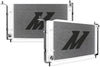 MMRAD-MUS-96B Bracketed Aluminum Radiator Compatible with Ford Mustang Manual 1996 Silver