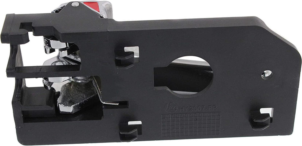 Interior Door Handles Compatible with Set of 2 Front Left and Right Side Plastic Chrome W/Door Lock Button