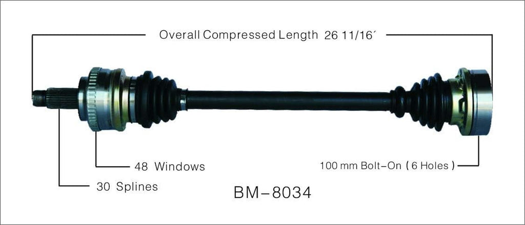 BM-8034 CV Axle Shaft