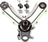 TKMI047L Timing Chain Kit Tensioner Guide Rail Sprocket Crank Sprocket Idler Sprocket Fits for Jeep COMMANDER Mitsubishi RAIDER Dodge Ram 1500 4.7L SOHC VIN P N NGC Design