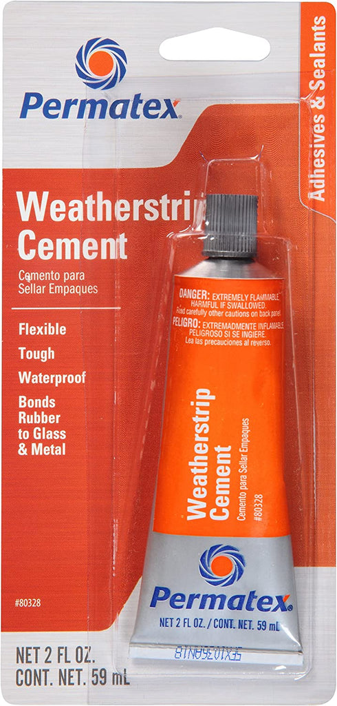 Permatex 80328 Weatherstrip Cement, 2 Oz.