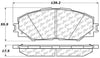 Front Disc Brake Pad for Corolla, RAV4, Prius V, Xb, Xd, Matrix+More (105.12100)