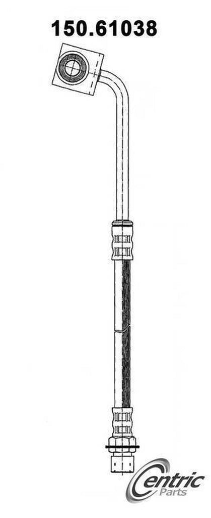 Centric Brake Hydraulic Hose for 1985-1986 Ford Mustang 150.61038
