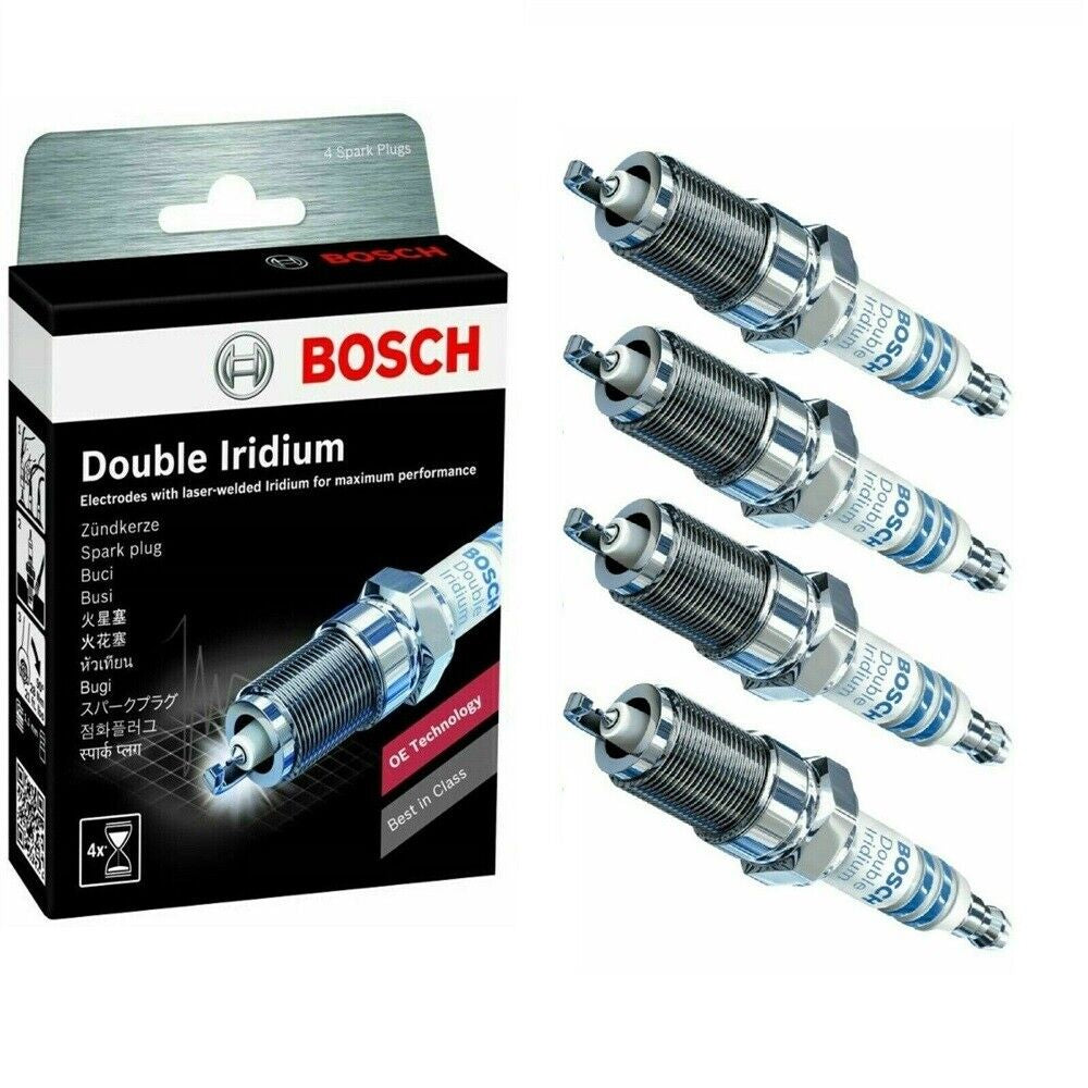 Set of 4 Bosch OE 96306 Fine Wire Double Iridium Spark Plugs Copper Performance